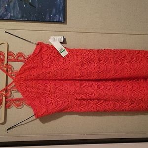 Kensie coral colored dress